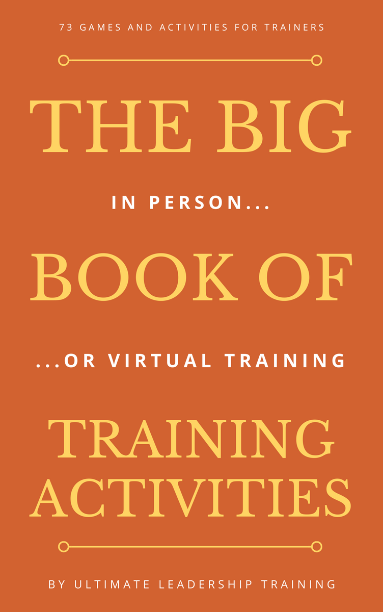 Training games and activities for in person or virtual training and team building sessions, leadership development training activities, team building activities like the desert survival team building activity, virtual team building activities