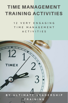 12 time management training games for use during in person or virtual training courses and team building activities